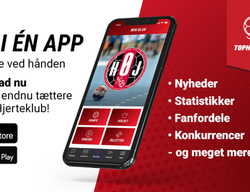 Fantastisk nyhed: Live-stream alle vores kampe i 1. division gratis via appen ”Tophåndbold”