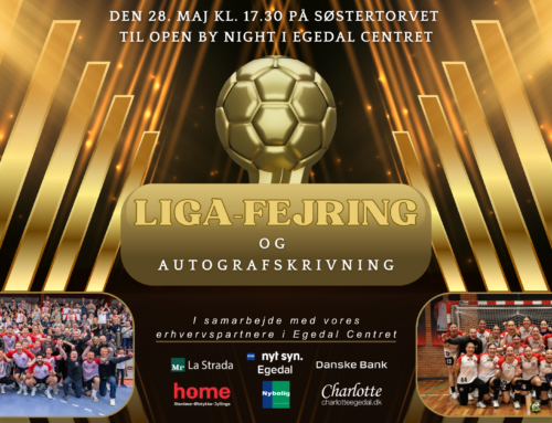 LIGA-FEJRING I EGEDAL CENTRET – til Open by Night!!!
